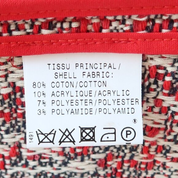 Ben Simon Red Tweed Open Front Long Blazer Jacket Size Small S - Picture 8 of 9